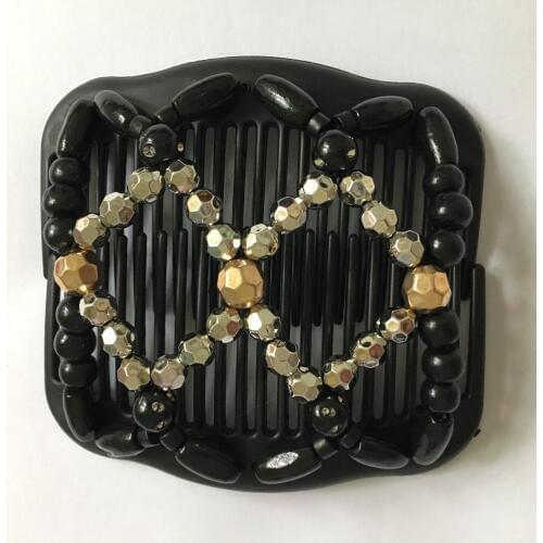 Silver Golden Beads style beautiful Magic thick new high quality Comb 24 pcs/lot