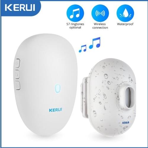 KERUI Driveway Alarm Systems Smart Home Waterproof Motion Sensor Welcome Doorbell Car Garage Security Signal Device For House