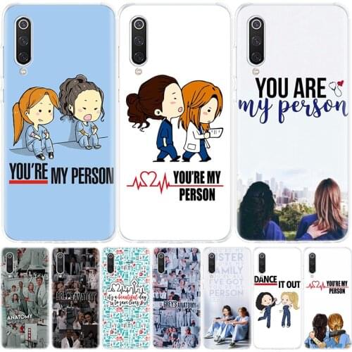 Greys Anatomy Person Silicon Phone Case For Xiaomi Redmi Note 10 9 8 9S 8T 7 6 5 6A 7A 8A 9A 9C Pro Customized Cover Coque