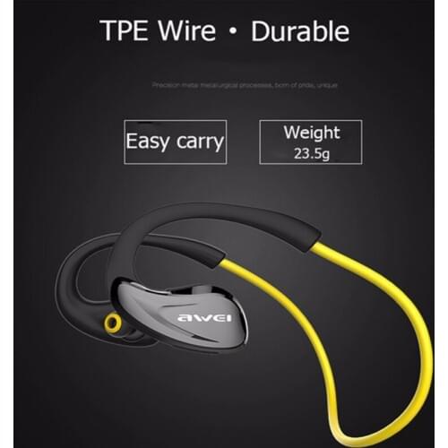 Awei Sport Earpiece Blutooth Cordless Auriculares Wireless Headphone Headset Bluetooth In-ear Earphone For Your Ear Phone Earbud