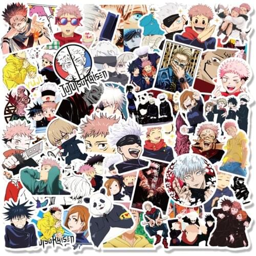 10/30/50/100Pcs Jujutsu Kaisen Anime Graffiti Stickers for Laptop Skateboard Bike Helmet Luggage Motorcycle Waterproof Decal Toy