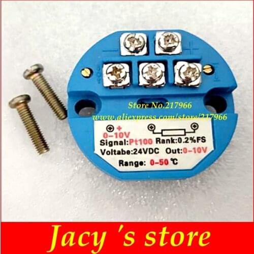 0-10V output RTD pt100 Temperature Transmitter Module pt100 Thermal Resistance Temperature Transmitter