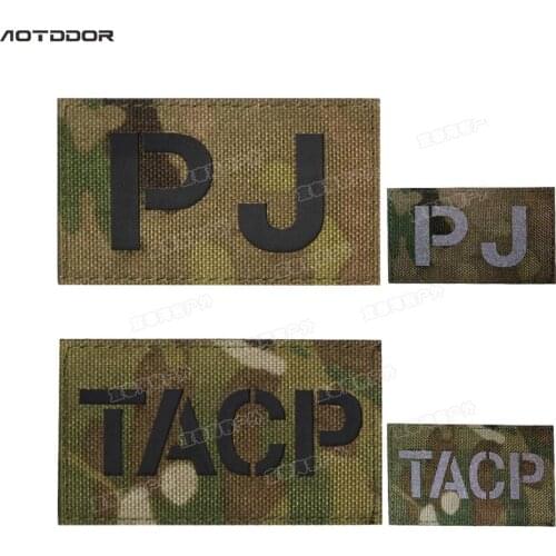 AIR SUPPORT PJ IR patches Multicam Tactical Army Airsoft Military patch Badges