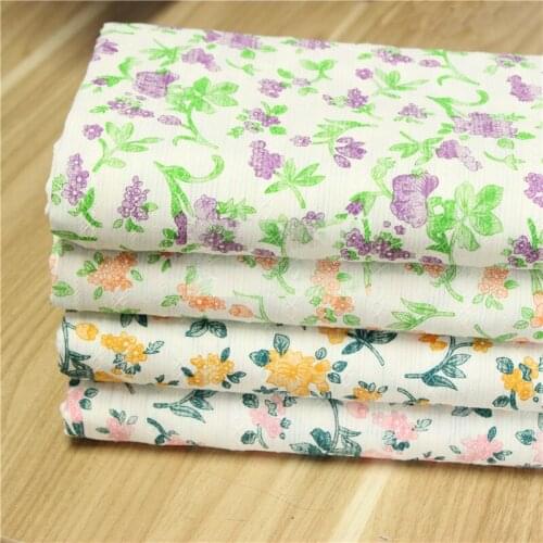 150x 50cm Cotton Jacquard Texture Making Skirt Childrens Clothing Sewing Fabric Handmade DIY Cloth for Dress