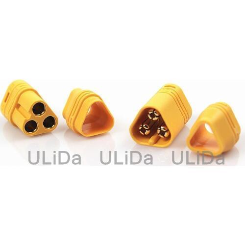 10 Pairs AMASS MT60 3.5mm 3-pole Bullet Connectors Plug Set For RC ESC to Motor Airplane