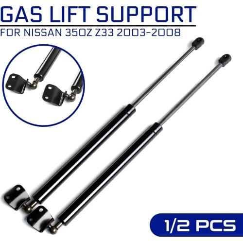 2 x Car Rear Tailgate Gas Strut Bars Trunk Support For Nissan 350Z Z33 2003-2008 With Spoiler Car Accessories GS90453 Strut Bars