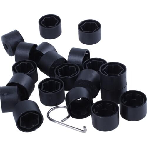 20 Wheel Nut Bolt Cover Cap 17mm For Volkswagen Golf MK4 Passat Beetle