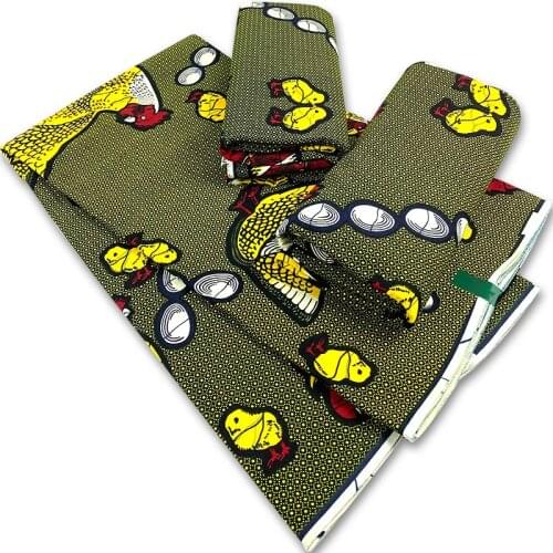 2021 African Print Fabric Cotton 100% High Quality Ankara Fabric African Real Wax Print Atchwork Fabric ForSewing 6yard/pie 3-33