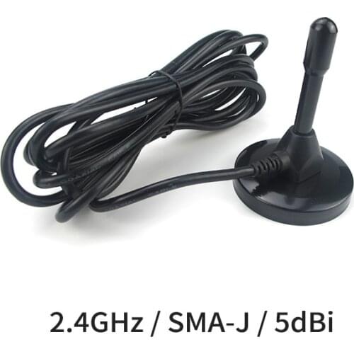 3M Feeder External Cable Sucker Omnidirectional Wifi Antenna Aeria Antenna SMA-J High Gain 5dbi Magnetic Base TX2400-TB-300