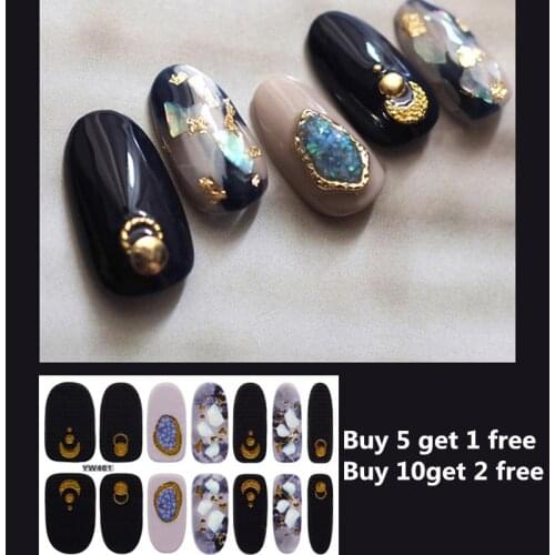 3D Flower Nail Art Stickers Full Cover Nail Stripe Manicure for Women Nail Sticker Full Cover Strips DIY Fashion Stickers Tips