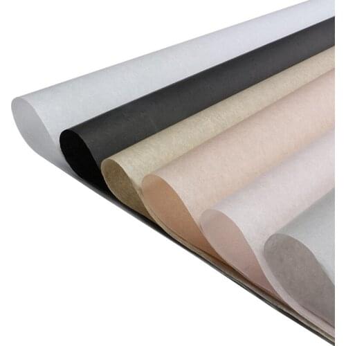 40pcs/lot DIY Tissue Paper Simple Pure Color Flower Bouquets Wrapping Paper Gift Packaging Craft Scrapbook Paper 50x70cm