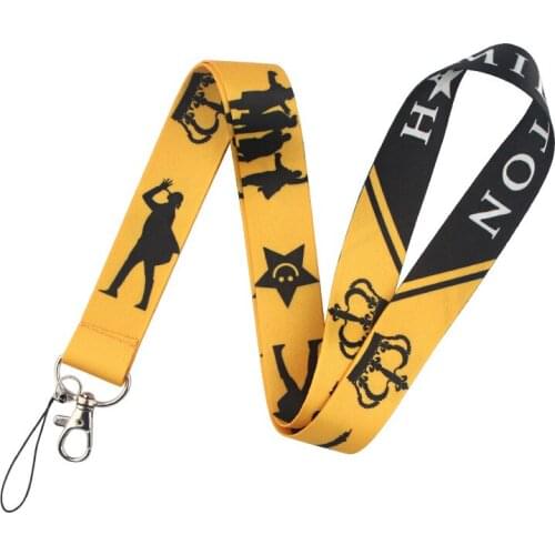 Broadway Opera Keychain Lanyard Neck Strap for Key ID Card Straps Badge Holder DIY Hanging Rope Neckband Accessories