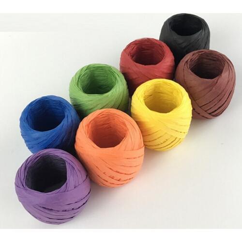 Environmental Cake Cookie Raffia Ribbon Paper Rope Palm Packaging Rope Decorations Baking Box Packing Party Candy Gifts