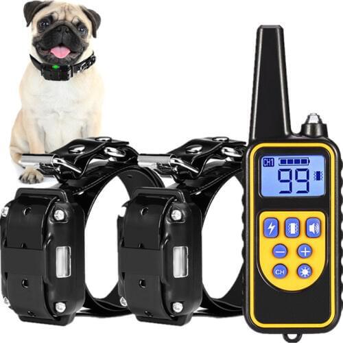 Electric Remote Control Dog Training Collar Waterproof Charging Dog Puppy Anti-Bark Neck Collar Trainer 1/2/3 Channel For Dogs