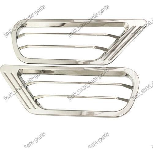ABS Chrome Air Vent Outlet Frame Trim 2pcs For Toyota Land Cruiser FJ100 1998 1999 2000 2001 2002 2003 2004 2005 2006 2007