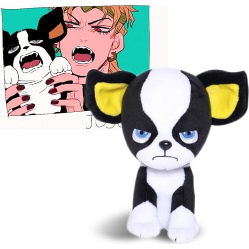 Anime JOJO BIZARRE ADVENTURE Dog IGGY Plush Toy Stuffed Doll Cute Mascot Cosplay Prop Collection PP Stuffed Dolls christmas gift