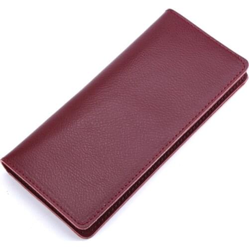 Wallet Purses 100% Genuine Leather Women Long Wallets For Ladies Money Coin Pocket Card Holder Men Cowhide Wallets Clutch Bag