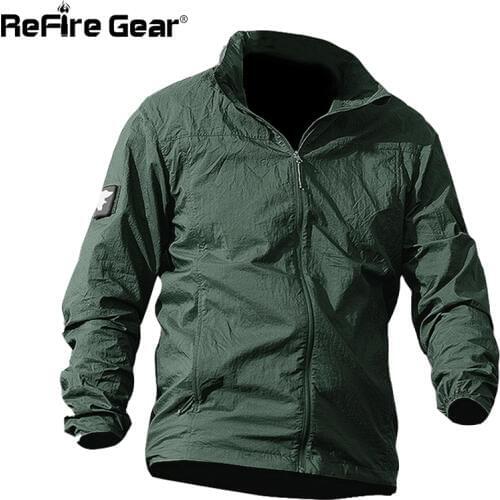 Summer Waterproof Quick Dry Tactical Skin Jacket Men UPF 50+ Breathable Hooded Raincoat Windbreaker Thin Army Military Jackets