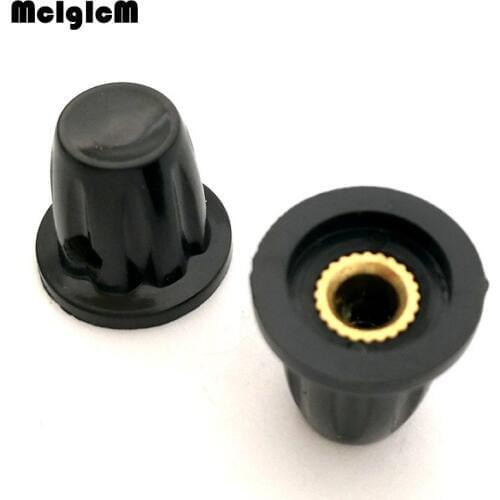 MCIGICM 200pcs Bakelite potentiometer knob hole: 4MM (for WH5 WXD3-13 K17-01 potentiometer)
