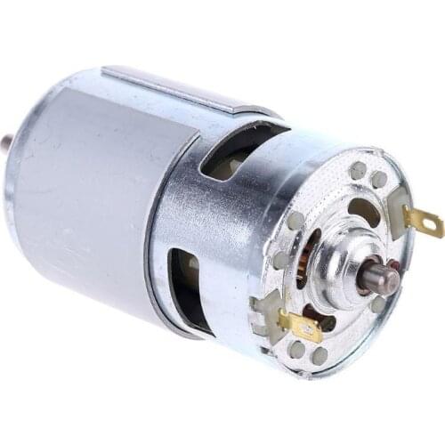 OOTDTY DC 12V 775 Motor Table Saw Kit with Ball Bearing Mounting Bracket Saw Blade for Woodworking Cutting Polishing Engraving