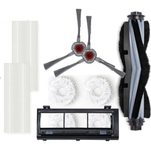 Yeedi Mop Station Self-cleaning Robot Accessories with Side Brush Main Brush Dust Box Filter Cleaning Replacement