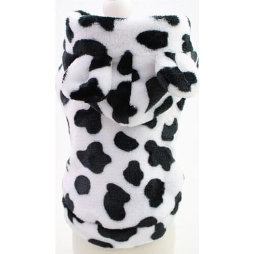 New Autumn Winter Dog Clothes For Small Dogs Girl Boy Xs Dog Clothes Teddy Thick Fleece Leopard Print Hoodie Puppy Pet Clothing