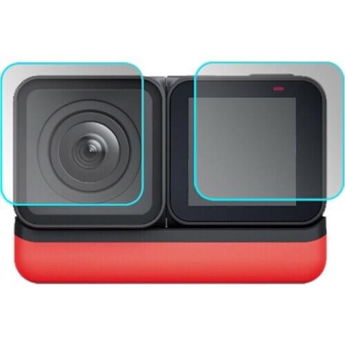 New Action Camera Tempered Film Set for Insta360 ONE R Camera HD Protective Film Screen Protective Film Camera Accessories