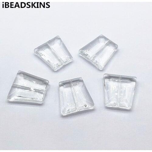 New arrival! 29x28mm 100pcs Clear acrylic Trapezoid shape beads for Earrings parts,hand Made Jewelry Findings & Components