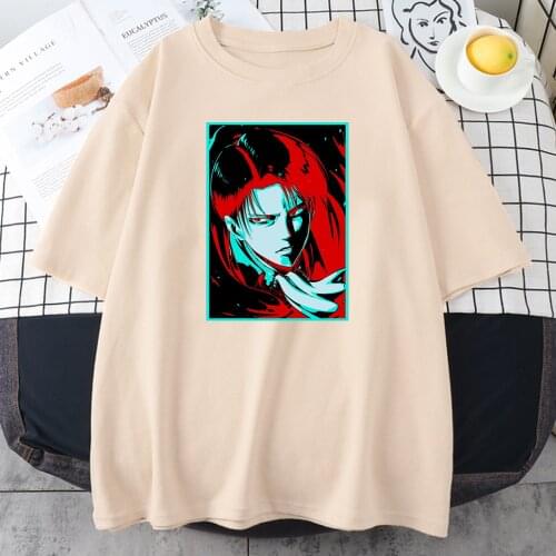 Attack On Titan Japan Anime Print T Shirt Womans Aesthetic Manga Tshirt Creativity Brand Clothes Funny Breathable T Shirt Women