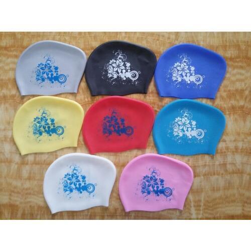 Wholesale Women Silicone Swimming Cap Waterproof Antislip Female Swim Hat
