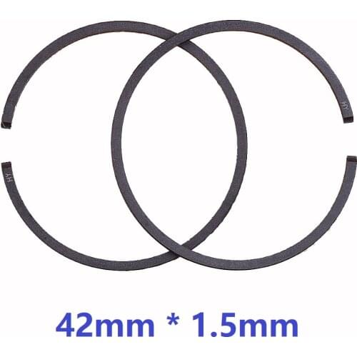 2pcs/lot 42mm * 1.5mm Piston Rings For Husqvarna 343 F / FR / FRM, 343 R / RX, 345 F / FR / FRM, 345 R / RX Trimmer Brush Cutter