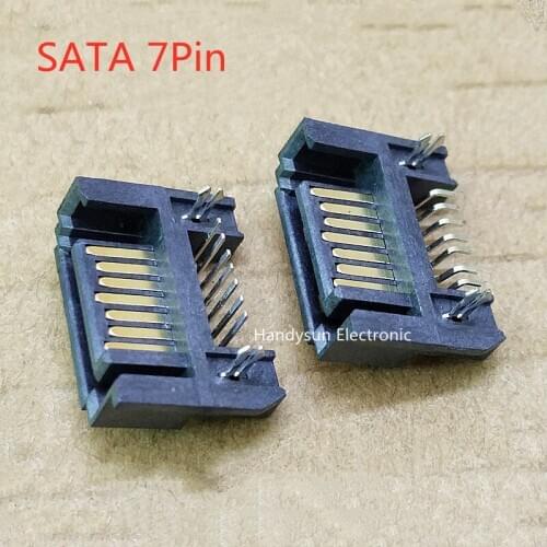 SATA Hard Disk Interface Socket DIP/SMD Type SATA Male Base 7Pin Half Package Window Type A Connector Interface Socket