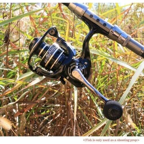 5.2:1Fishing Reel 8KG Max Drag 1000H-6000H Metal Stainless Steel Handle Saltwater Spinning Reel For Fishing