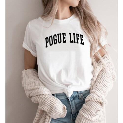 Pogue Life Shirt Outer Banks T-Shirt OBX T Shirt Printed Unisex Graphic T Shirts Streetwear Women Top Crewneck Tshirt Tees Tops