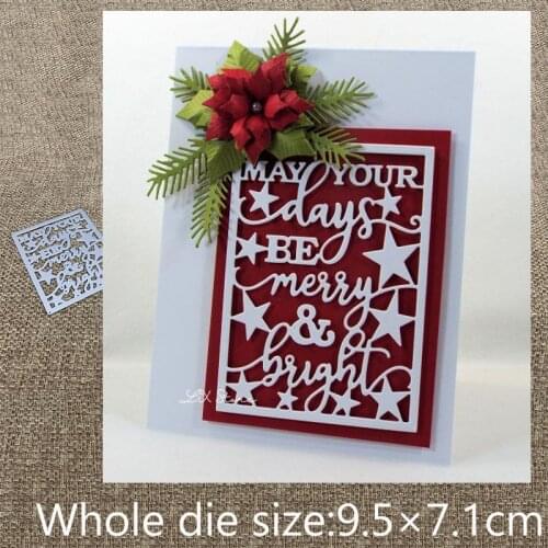 XLDesign Craft Metal Cutting Die cut dies Christmas greeting decoration scrapbook Album Paper Card Craft Embossing die cuts
