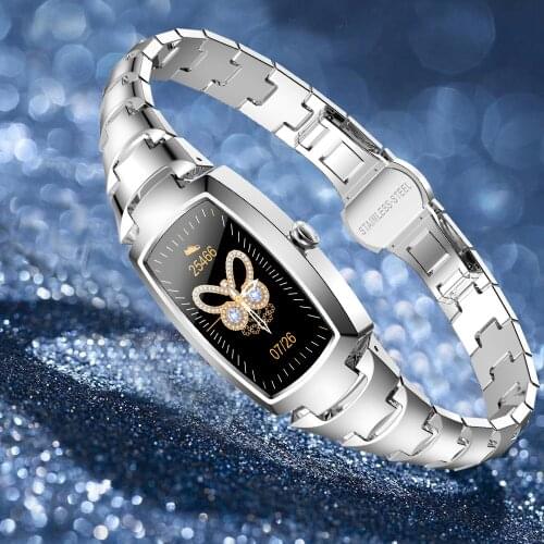 Smart Watch Women Fashion Smart Watch Ip67 Waterproof Heart Rate Blood Pressure Monitor Smartwatch for Ladies Watch Bracelet