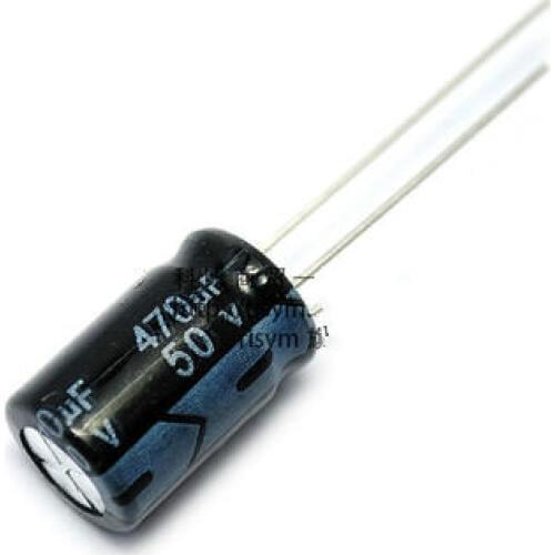 100pcs Free freight 50V 470UF 105 degree electrolytic capacitor 470UF/50V 10*17