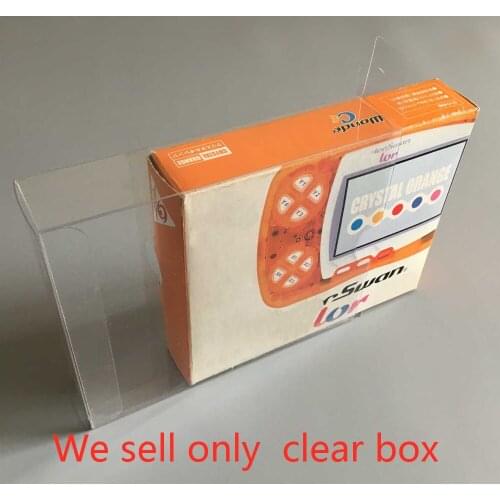 100 pcs a lot Transparent Display box collection case storage box protection box for WSC/WSCC BANDAI Wonder Swan Color games