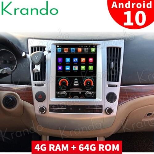 Krando Android 10.0 4G 64G 9.7'' Tesla Style Car DVD Audio player For Hyundai Veracruz 2007-2012 GPS