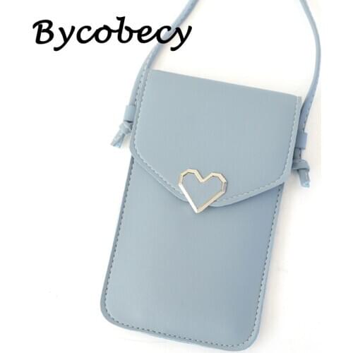 BycobecyPurse Handbag Mobile Phone WalletCoin Large Capacity Messenger Soft Women Wallet Leather Versatile Shoulder ID Card Bags