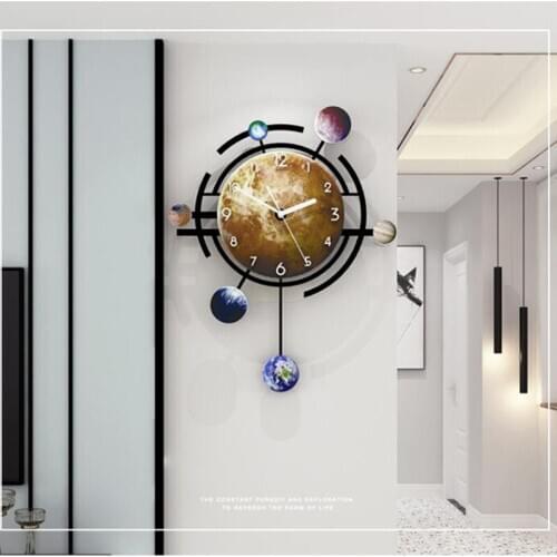 Clock living room modern personality creative clock light luxury decorative art wall clock household fashion wall