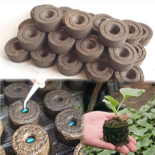 Nursery Seedling Soil Block Nursery Planting 4.5x2 CM The Soil Seedling Nutrient Soil Clod Compressed Peat Migration Tools QE