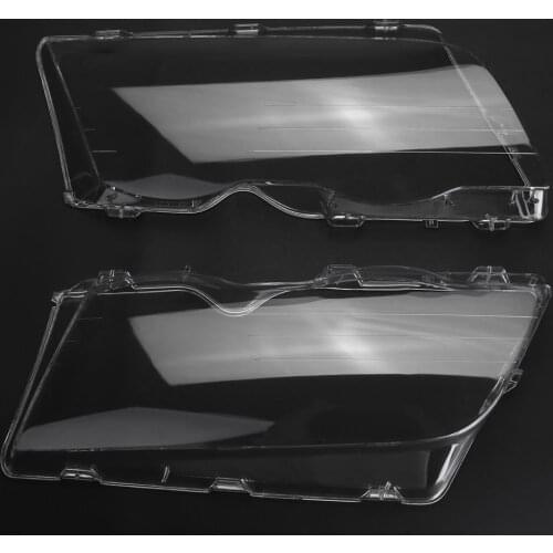 For BMW E46 318i 320i 323i 2pcs Car Glass Cover for BMW E46 Headlight Clear 4 Door Automobile Left Right Headlight Lens Covers