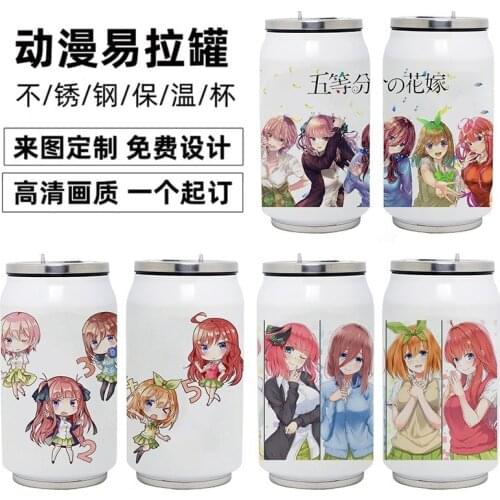 Anime The Quintessential Quintuplets Stainless Steel Thermos Cup Nakano Ichika Nino Cosplay Vacuum Cup Toy 350ml