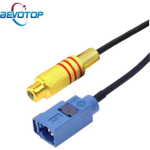 Fakra C Female to RCA Female Jack GPS Video Cable Adapter for Car GPS RG174 50 Ohm RF Coaxial Extension Cord Pigtail Jumper