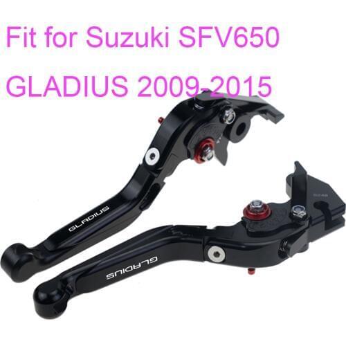 KODASKIN Left and Right Folding Extendable Brake Clutch Levers for Suzuki SFV650 GLADIUS 2009-2015
