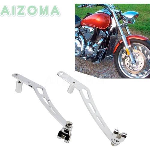 Motorcycle Cruise Highway Foot Peg Mount Bracket w/ Adaptors Kit For Honda VTX 1300 Retro VTX1300S VTX1300T VTX1300C 2003-2009