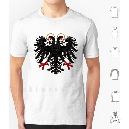 German Black Eagle Of The Holy Roman Empire , Anno 1440 T Shirt Cotton Men DIY Print German Black Eagle On Gold Holy