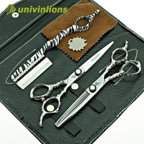 Univinlions 6" coiffure hair cutting shears hair scissors hairdressing scissors kit hair thinning scissors barber salon tools