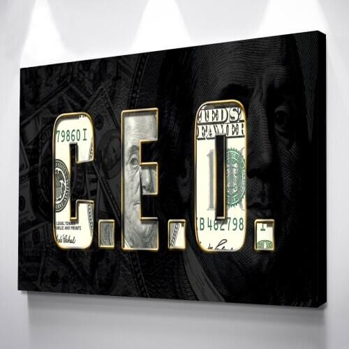 Printed Poster Home Decorative Painting HD 1 Panel Wall Artwork C E O Money Canvas Modular Pictures Modern Living Room Framed